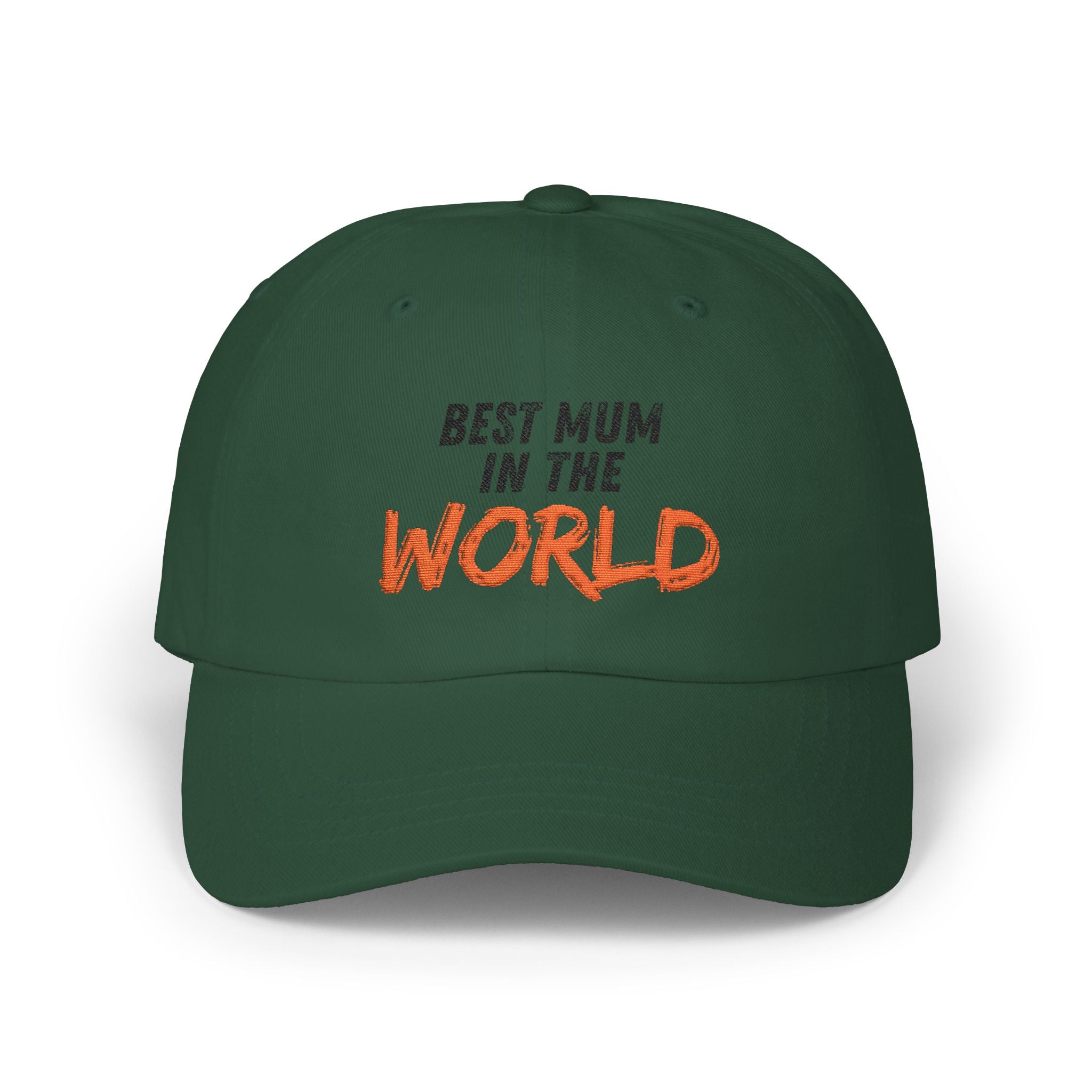 Dad Cap — "Best Mum in the World" Embroidered Baseball Hat