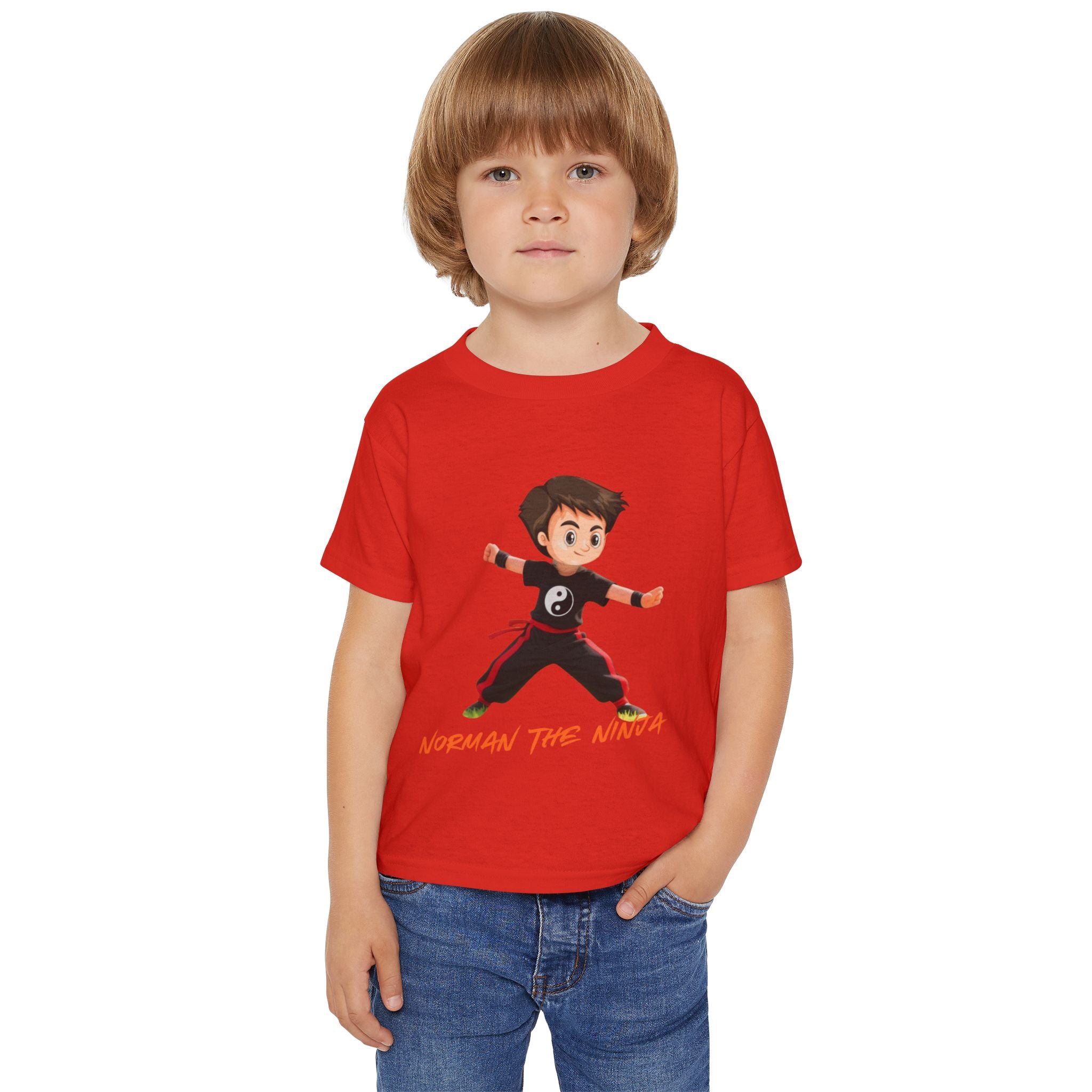 Toddler T-Shirt — "Norman the Ninja" Cute Kid’s Ninja Tee