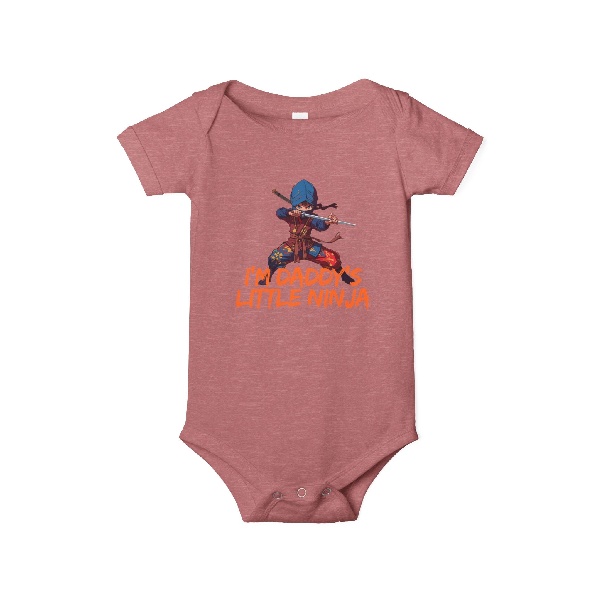 Infant Onesie "I'm Daddy's Little Ninja" – Cute Baby Bodysuit for New Dads & Baby Showers