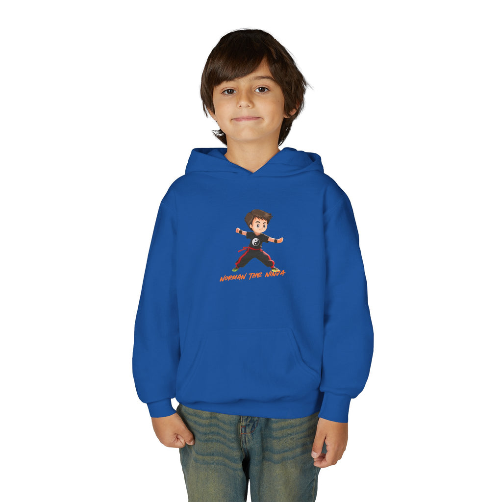 Youth Hoodie – 'Conquer the World' Cartoon Kid Graphic Kids Pullover