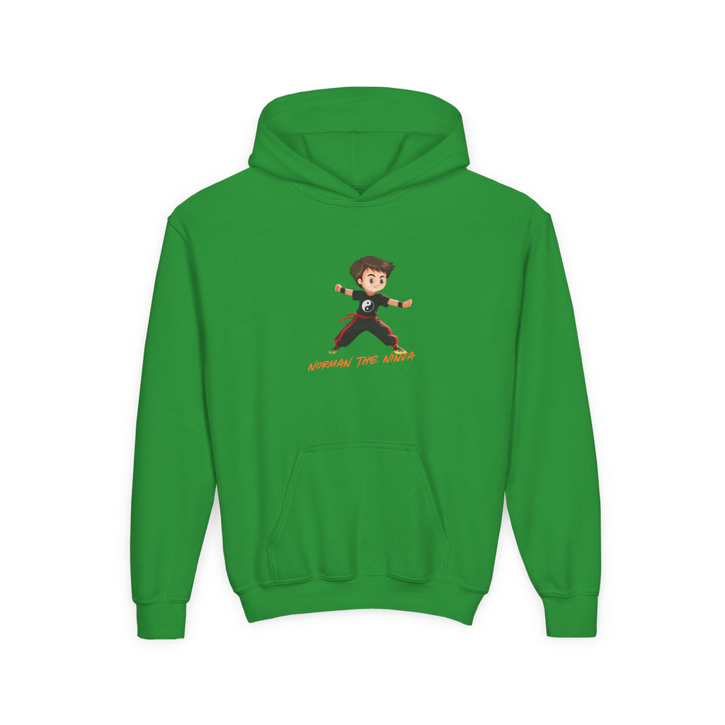 Youth Hoodie – 'Conquer the World' Cartoon Kid Graphic Kids Pullover