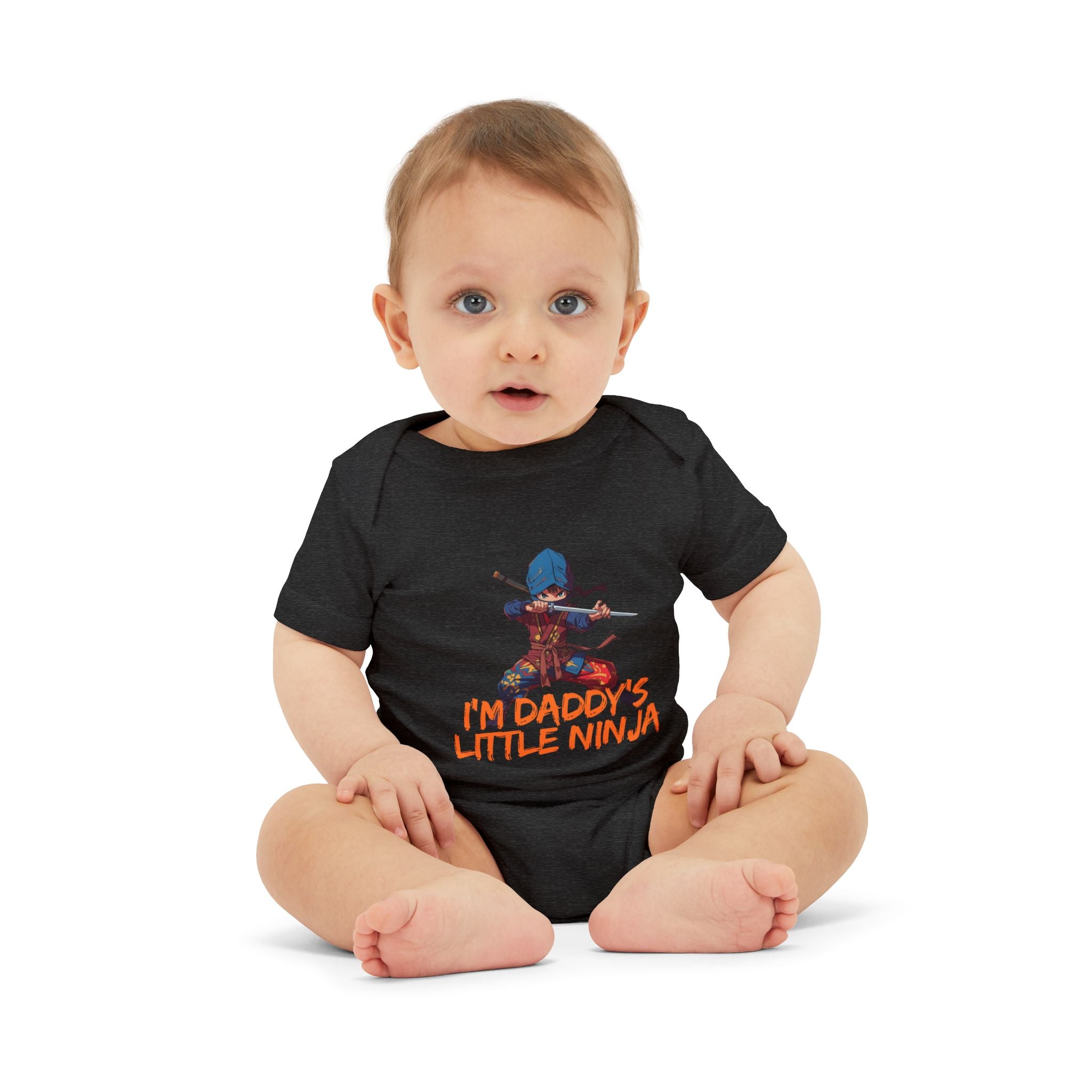 Infant Onesie "I'm Daddy's Little Ninja" – Cute Baby Bodysuit for New Dads & Baby Showers