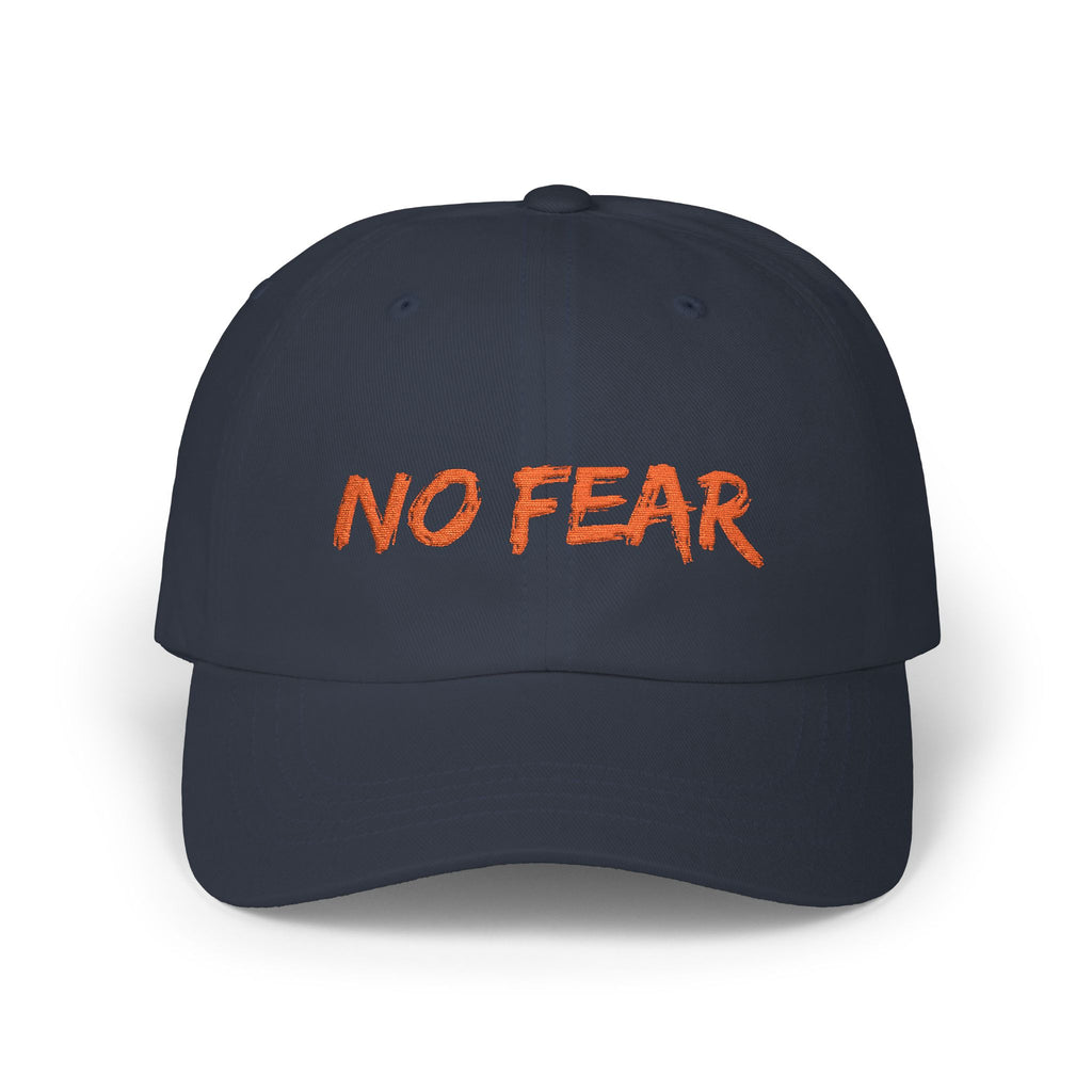 No Fear Dad Cap - Embroidered Motivational Baseball Hat