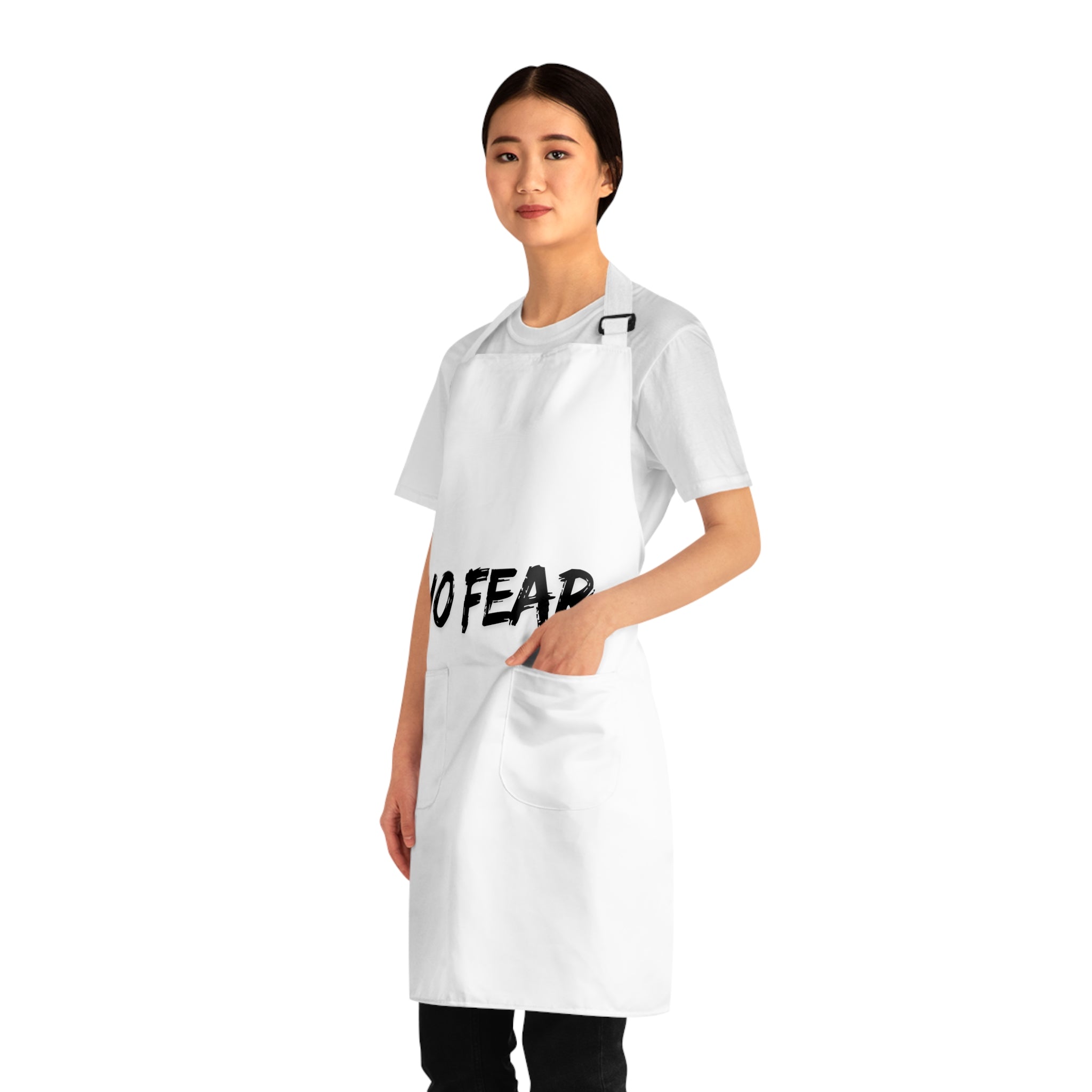 No Fear Apron – Bold Graphic Kitchen Apron for Cooks & Grillers