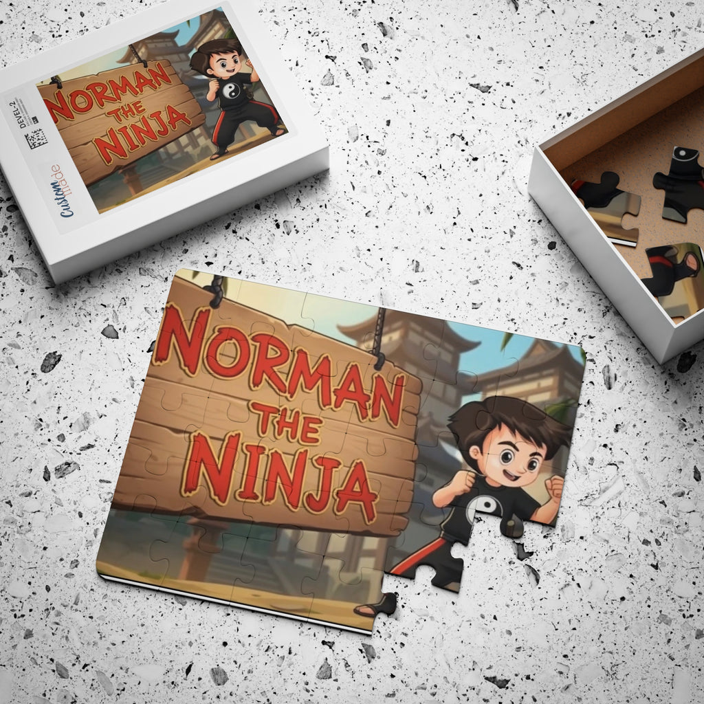 Norman the Ninja Kids Puzzle — 30-Piece Personalized Children's Jigsaw