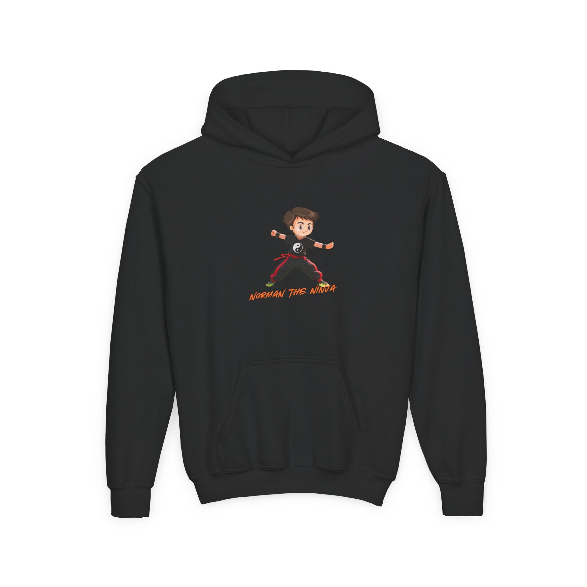 Youth Hoodie – 'Conquer the World' Cartoon Kid Graphic Kids Pullover