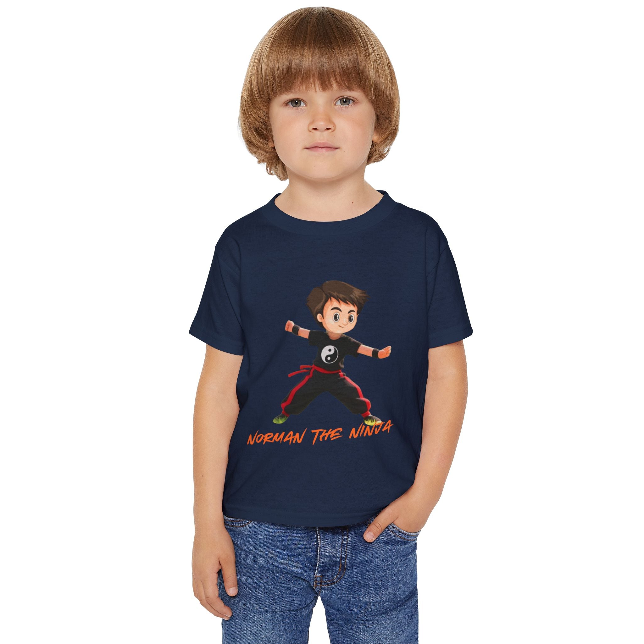 Toddler T-Shirt — "Norman the Ninja" Cute Kid’s Ninja Tee