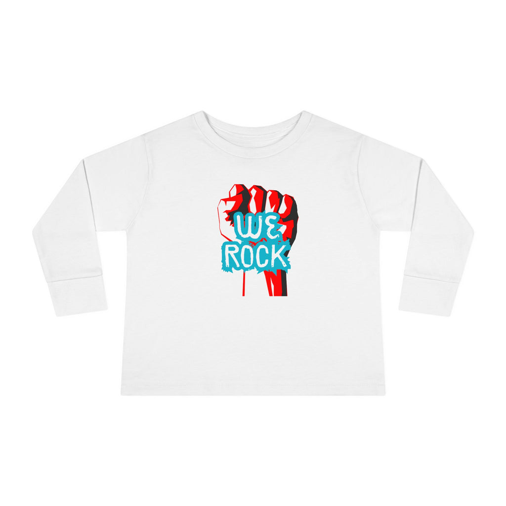 Toddler Tee — 'We Rock' Fist Graphic Long Sleeve