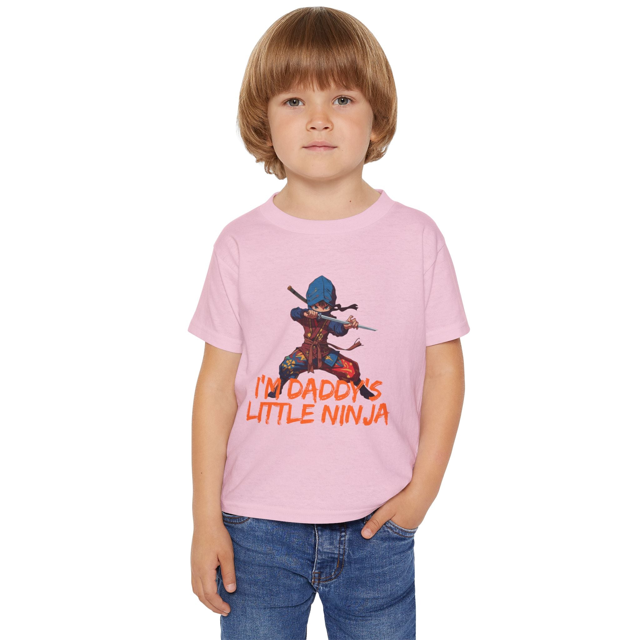 Toddler T-Shirt — "I'm Daddy's Little Ninja" Cute Kid Ninja Graphic Tee