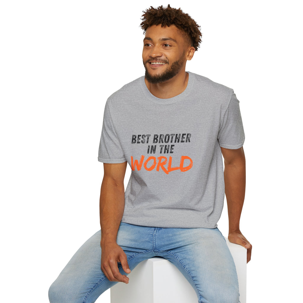 T-Shirt — "Best Brother in the World" Graphic Tee