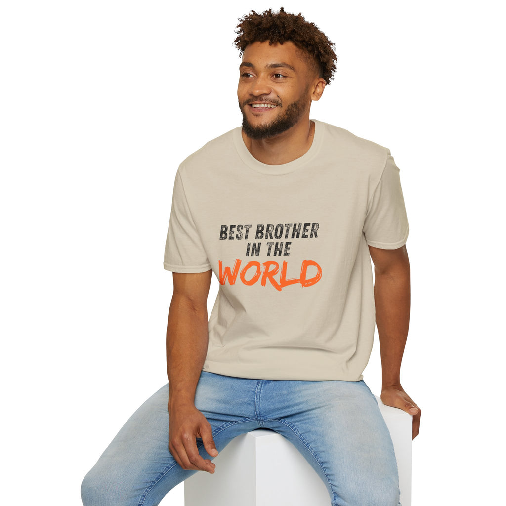 T-Shirt — "Best Brother in the World" Graphic Tee
