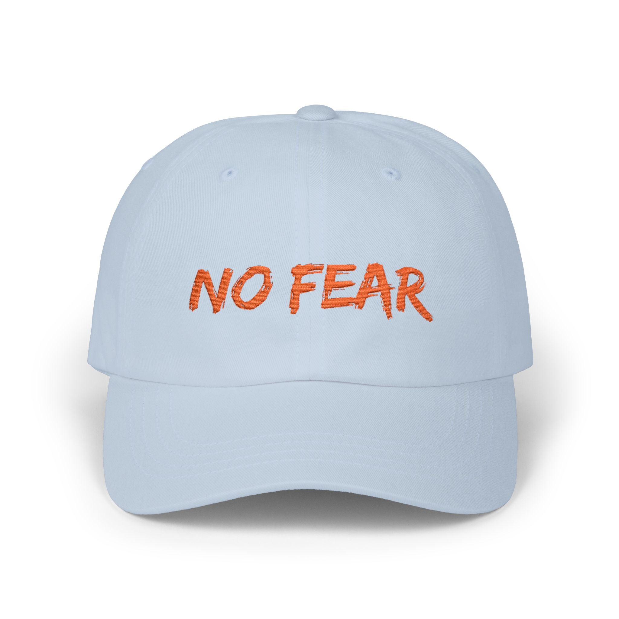 No Fear Dad Cap - Embroidered Motivational Baseball Hat