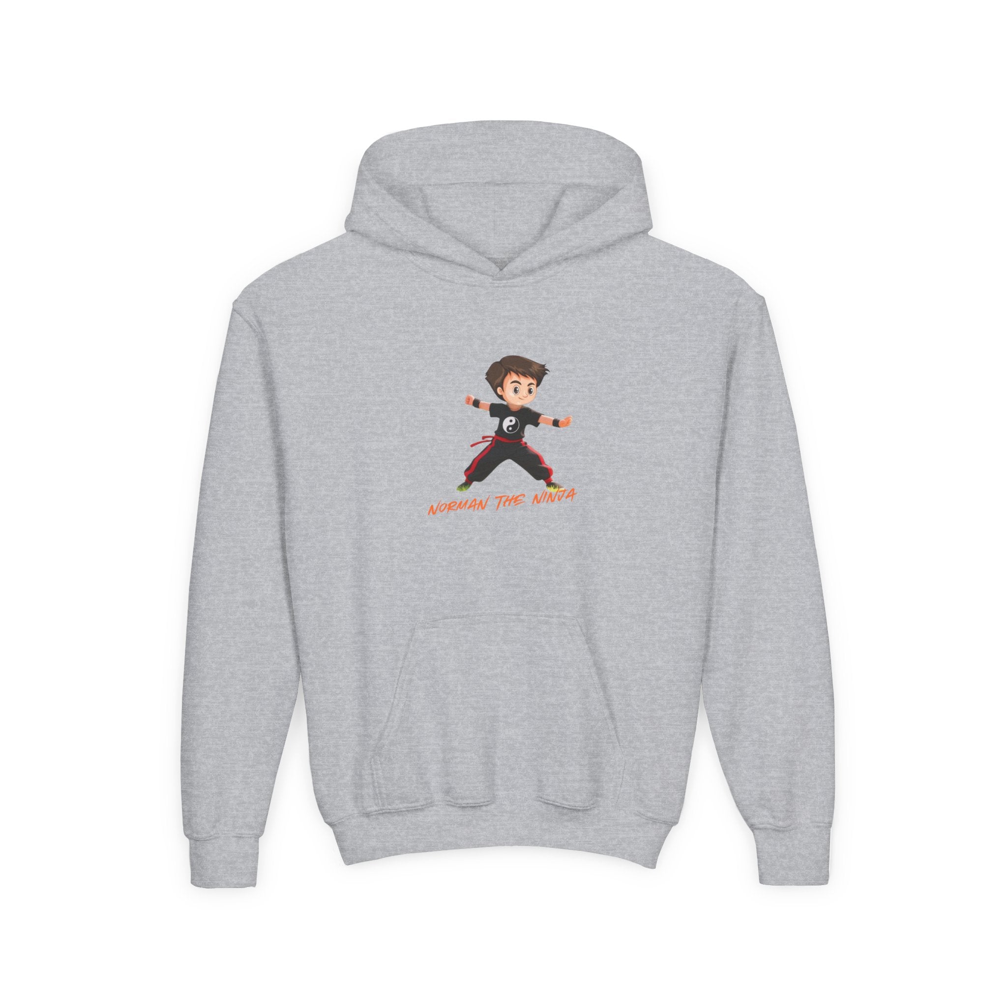 Youth Hoodie – 'Conquer the World' Cartoon Kid Graphic Kids Pullover