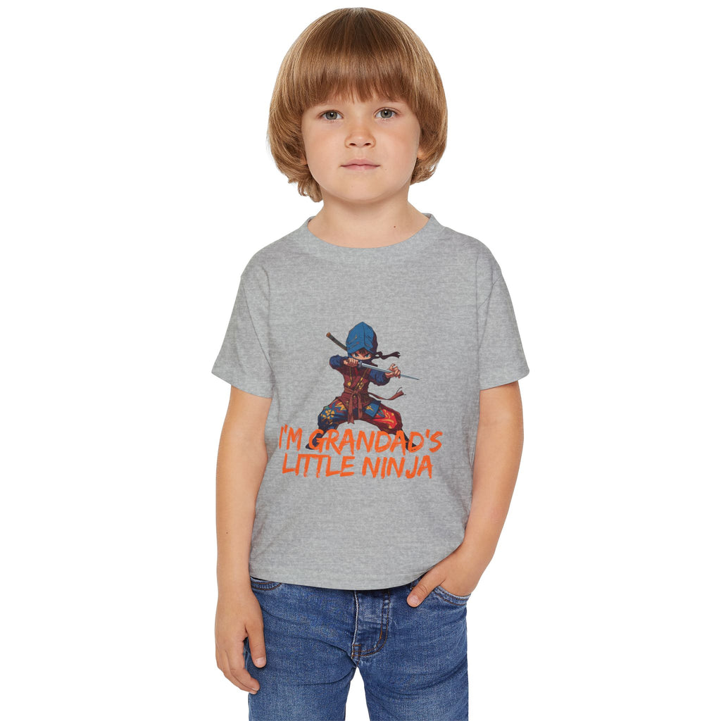 Toddler T-Shirt — "I'm Grandpa's Little Ninja" Cute Kids Martial Arts Tee